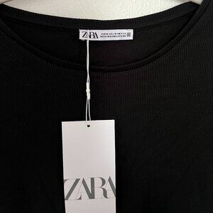 black zara top